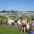 Public réuni devant l'anneau où la course de (...)