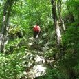 Montée sur la falaise